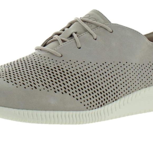 Cole Haan Zero Grand Laser Wing Oxford, Taupe Suede, Size 11 - Picture 2 of 5